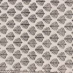 Beige Hand Block Print Cotton Area Dhurrie