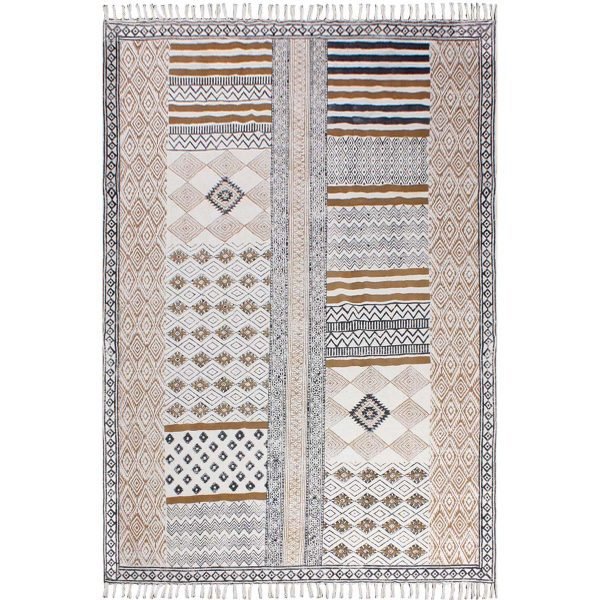 Handmade Black Brown Modern Living Area Rug