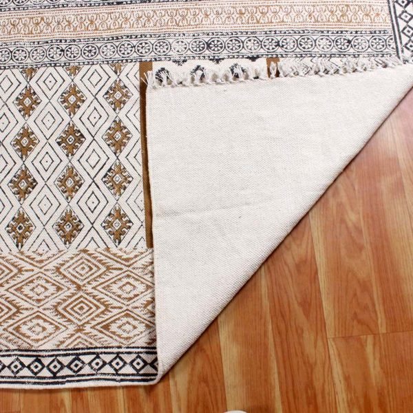 Handmade Black Brown Modern Living Area Rug - Image 6