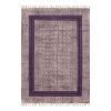Hands crafted Cotton Purple Stencil Area Rug