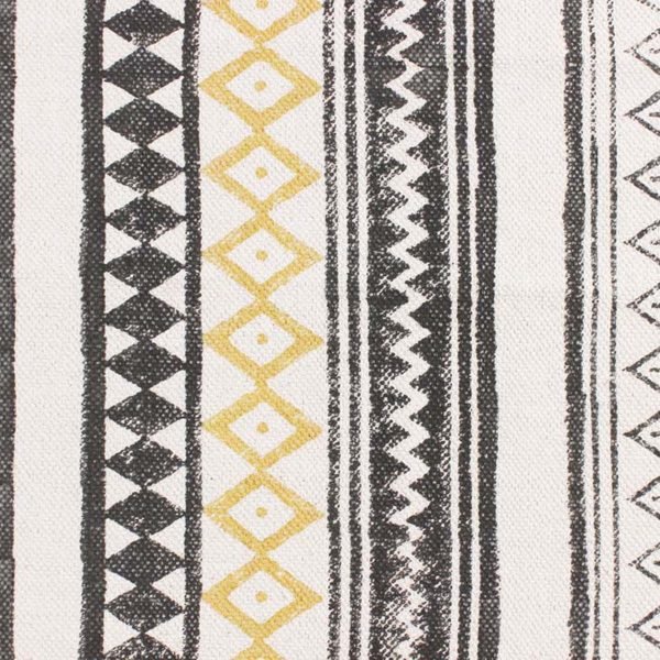 Cotton Hand Block Printed Living Room Rug - Image 8