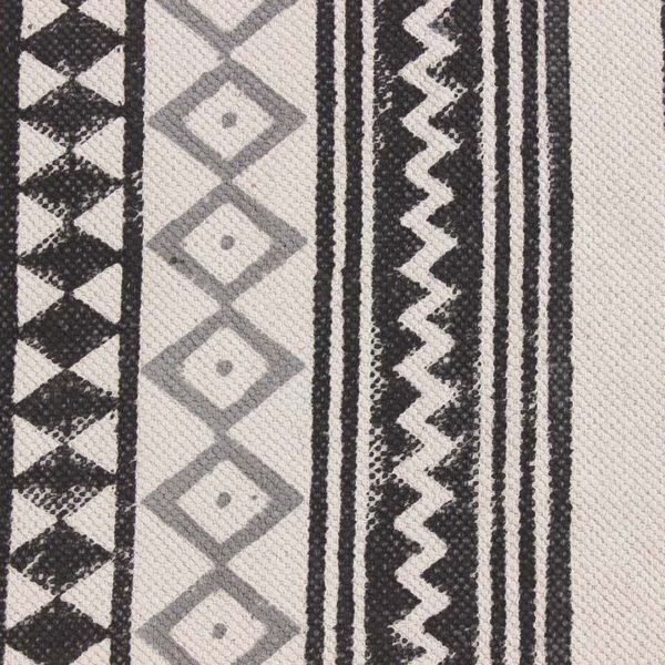 Natural Grey Rug Hand Block Printed Carpet - Image 8