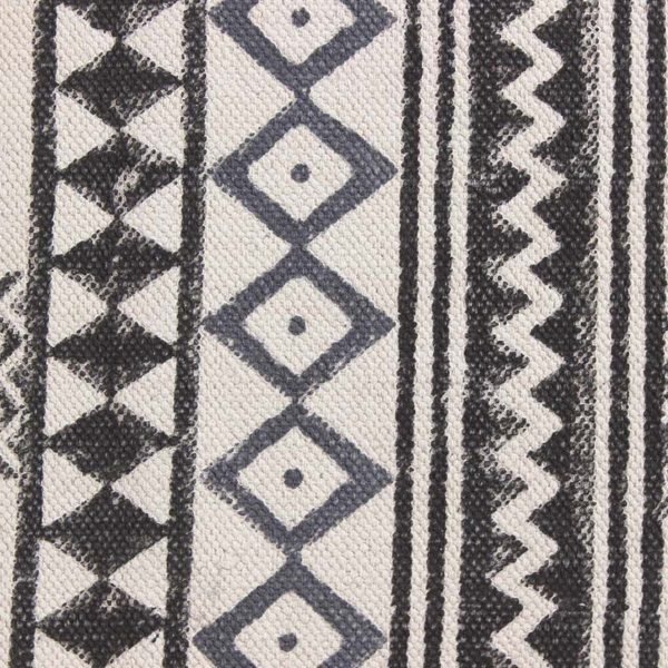 Natural Hand Block Printed Office Area Rug - Image 8