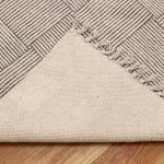 Hand Block Print Large Rug Geometric Dhurrie