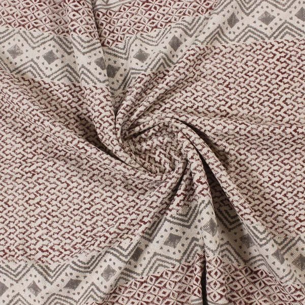White Room Area Rug Hand Block Printed Cotton - Image 5