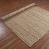 Hand Braided Jute Geometric Beige Square Area Rug - Image 4