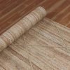 Hand Braided Jute Geometric Beige Square Area Rug - Image 5