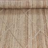 Hand Braided Jute Geometric Beige Square Area Rug - Image 6