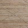 Hand Braided Jute Geometric Beige Square Area Rug - Image 8