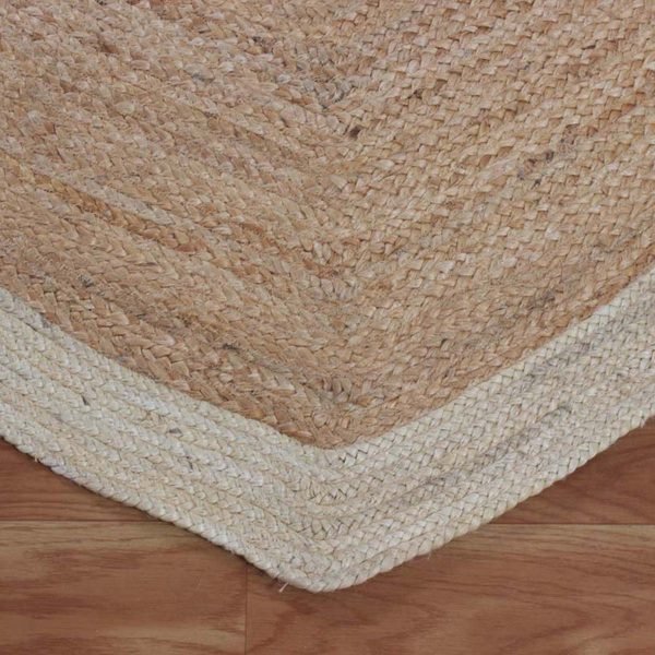 Handmade Heart Shape Beige Jute Indoor Area Rug - Image 6