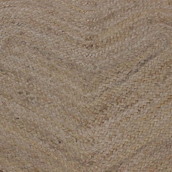 Handmade Heart Shape Beige Jute Indoor Area Rug - Image 8