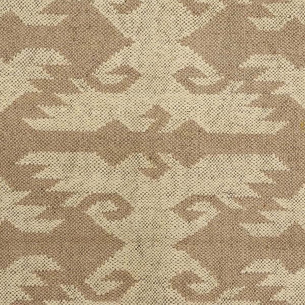 Home Decor Brown Wool Jute Kilim Runner Office Area Rug - Image 7