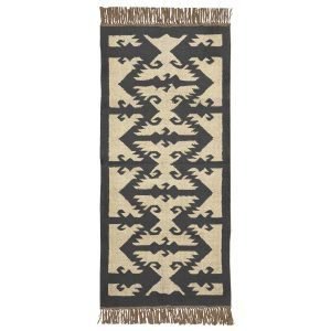 Wool Jute Kilim Runner Hand Woven Home Decor Rug