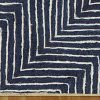 Geometric Blue Hand Braided Jute Rug - Image 4