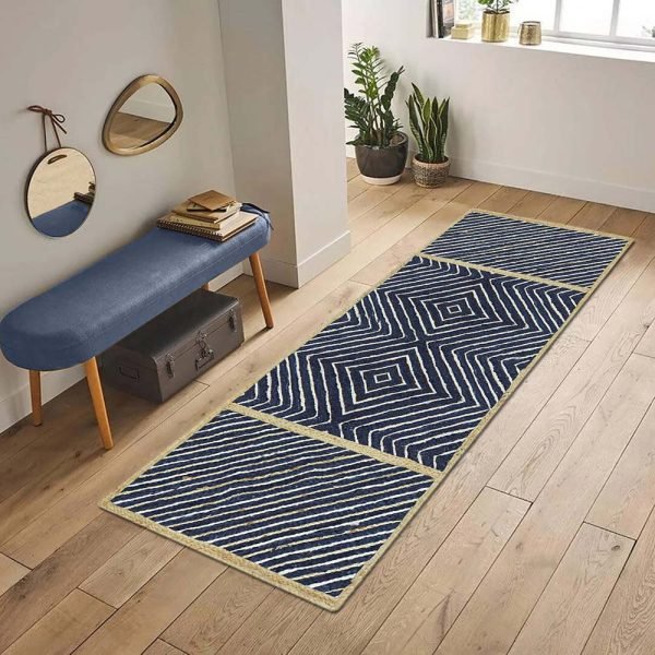Hand Braided Jute Runner Area Jute Rug - Image 2