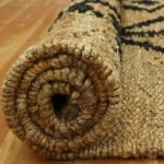 Handwoven Black Gray Jute Area Rug