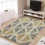 Multicolor Hand Woven Geometric Area Rug