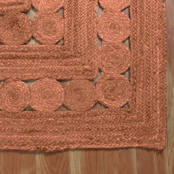 Brown Hand Braided Jute New Modern Area Rug - Image 5