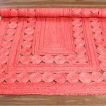 Red Hand Braided Jute New Modern Area Rug