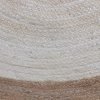 Beige White Hand Braided Jute Round Area Rug - Image 5