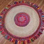 Hand Braided Cotton Jute Multicolor Area Rug