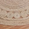 Beige Hand Braided Jute Round Outdoor Rug - Image 4