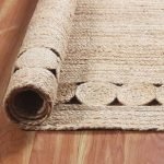 Hand Braided Beige Jute Large Area Rug
