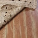 Hand Braided Beige Jute Large Area Rug