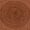 Hand Braided Octagon Brown Jute Front Area Rugs - Image 5