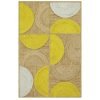 Indian Hand-braided Yellow Beige Natural Jute Area Rug
