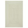 White Hand Braided Geometric Bedroom Area Rug