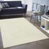 White Hand Braided Geometric Bedroom Area Rug - Image 2