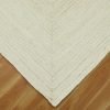 White Hand Braided Geometric Bedroom Area Rug - Image 7