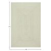 White Hand Braided Geometric Bedroom Area Rug - Image 9