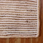 Jute White Beige Hand Braided Area Rug