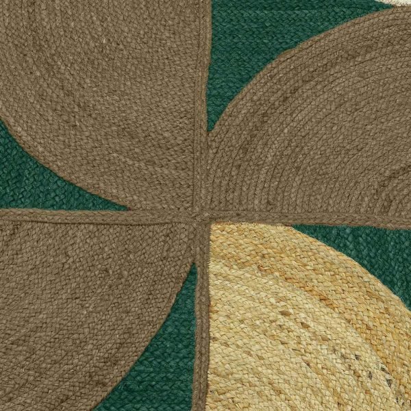 Indian Handmade Jute Brown Area Rugs - Image 5
