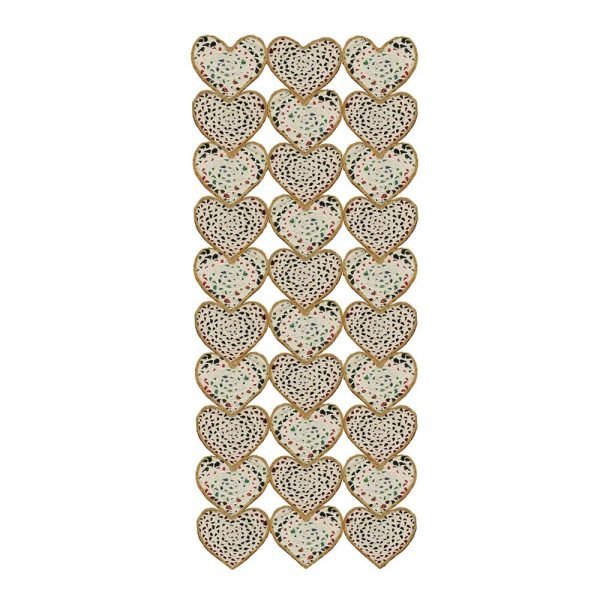 Hand Braided Cotton Jute Geometric Heart Rug