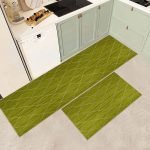 Hand Braided Green Geometric Area Rug