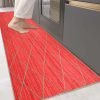 Hand Braided Red Jute Geometric Beige Rug - Image 2