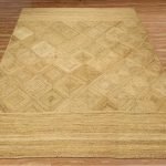 Hand Braided Beige Jute Geometric Large Rug