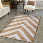 Hand Braided Beige White Jute Large Area Rug