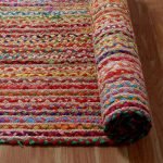 Multicolor Hand Braided Cotton Jute Runner Rug