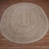 JTF 29 Rug 100% Natural Jute & Cotton Bohemian Reversible Round