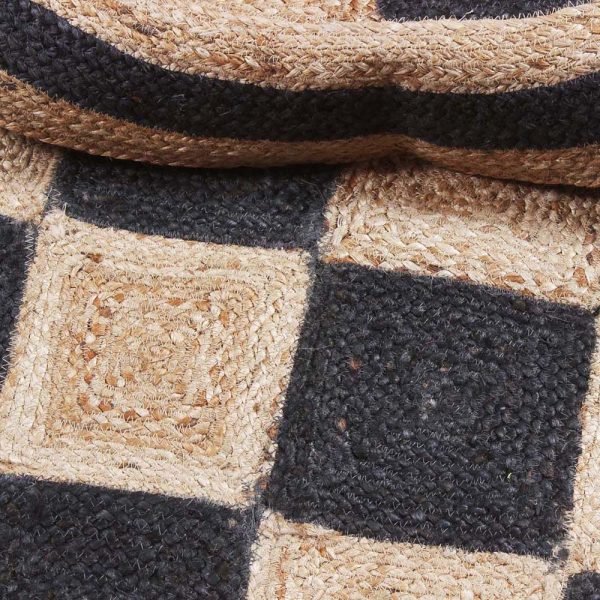 JTF 24 Rug 100% Natural Jute Braided Style Reversible Runner rug