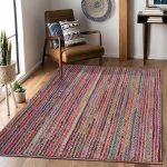 Farmhouse Rug Handmade Traditional Cotton Jute Rug