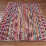 Farmhouse Rug Handmade Traditional Cotton Jute Rug