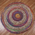 Cotton Jute Handmade Modern Multicolor Area Rug
