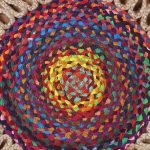 Cotton Jute Handmade Modern Multicolor Area Rug