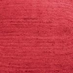 Red Scalloped Jute Runner Solid Large Area Rug