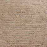 Beige Orange Scalloped Oval Geometric Rug
